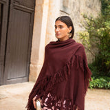 Poncho grande | Granate **PREVENTA**