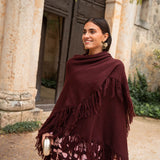 Poncho grande | Granate **PREVENTA**