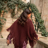 Poncho pequeño | Granate