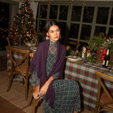 Poncho pequeño | Berenjena