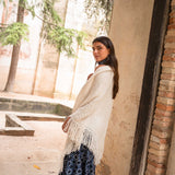 Poncho pequeño | Blanco roto