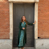 Chaqueta de gasa en tono verde