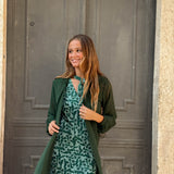 Chaqueta de gasa en tono verde