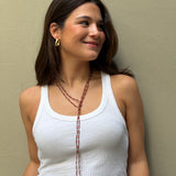 Multi-position Stone Necklace | Red