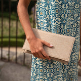 Cartera de rafia | Beige