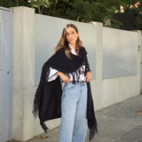 Poncho grande | Azul marino