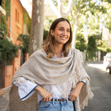 Poncho grande | Beige **PREVENTA**