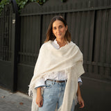 Poncho grande | Blanco