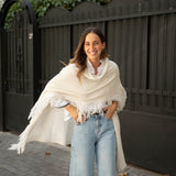 Poncho grande | Blanco