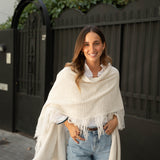 Poncho grande | Blanco
