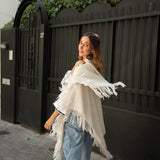 Poncho grande | Blanco