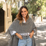 Poncho grande | Gris
