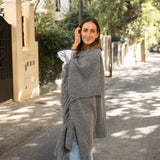 Poncho grande | Gris