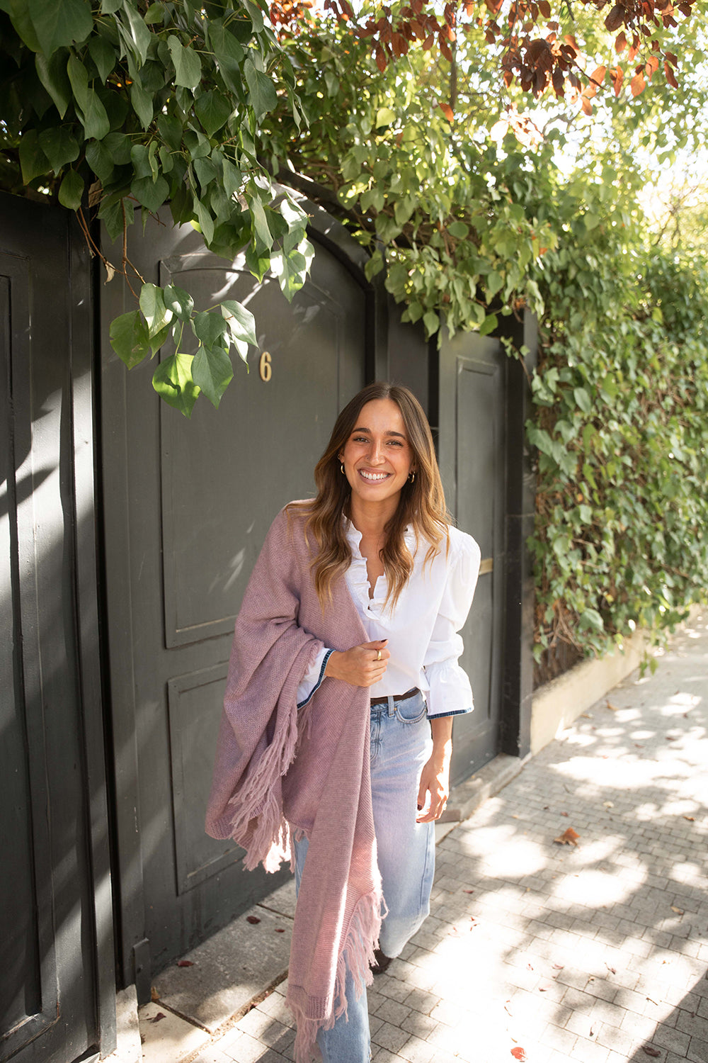 Poncho grande | Rosa Palo