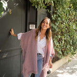 Poncho grande | Rosa Palo