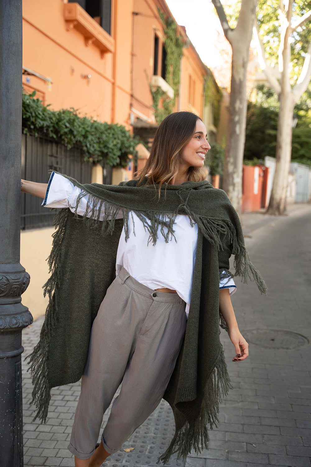 Poncho grande | Verde Caza **PREVENTA**
