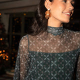 Pendiente flor | Verde claro