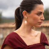 Pendientes Piedra | Naranja