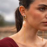 Pendientes Piedra | Naranja