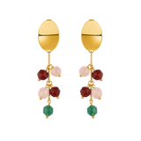 Multi-Color Stone Earrings