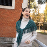 Mini Poncho | Azul verdoso