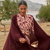 Poncho grande | Granate **PREVENTA**