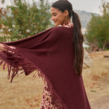 Poncho grande | Granate **PREVENTA**