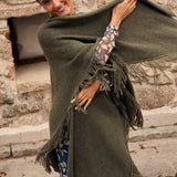 Poncho grande | Verde Caza **PREVENTA**