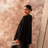 Large black poncho | Frani