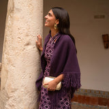 Poncho pequeño | Berenjena