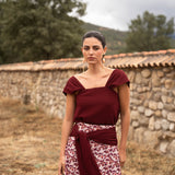 Falda Terracota