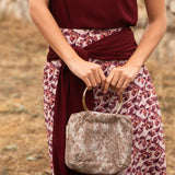 Printed guest bag | Gold