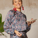 Guest printed satin blouse | Vivienne