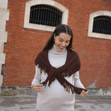 Mini Poncho | Marrón chocolate