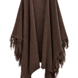 Poncho grande | Marrón chocolate