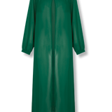 Chaqueta de gasa en tono verde