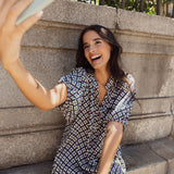 Vestido manga abullonada | Chloe